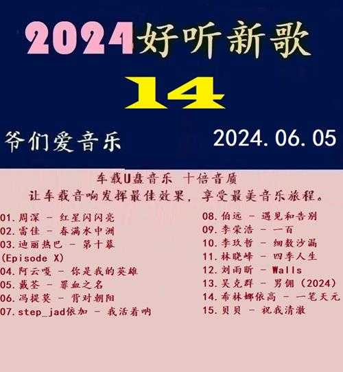 群星《2024好听新歌14》十倍音质WAV分轨