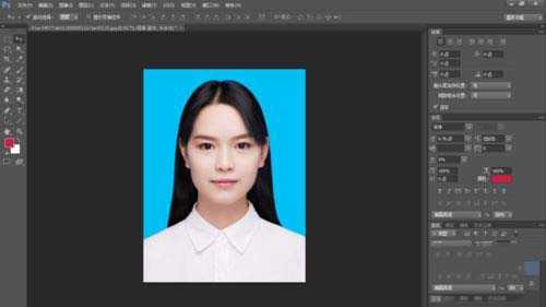 ps如何把证件照蓝底背景换成红底背景 ps证件照更换背景颜色方法
